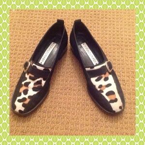 Donald Pliner size 8 pony fur loafers